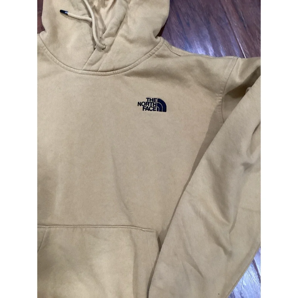 The North Face Mens S Women XS Hoodie Back Logo Pockets Stitched